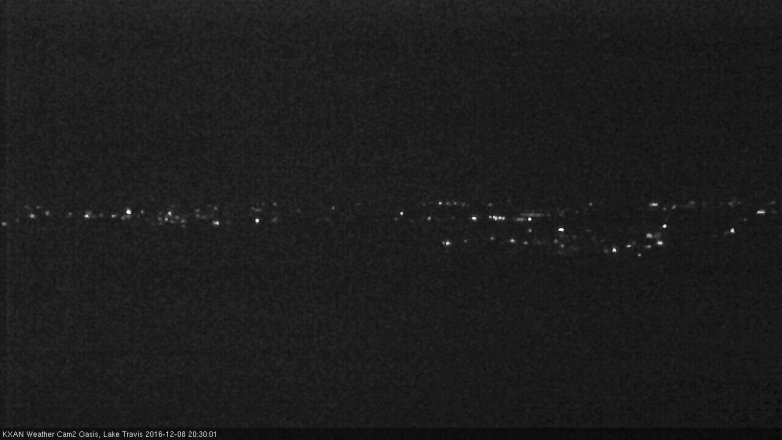 Lake Travis webcam, December 8, 2016 7:55 PM CT