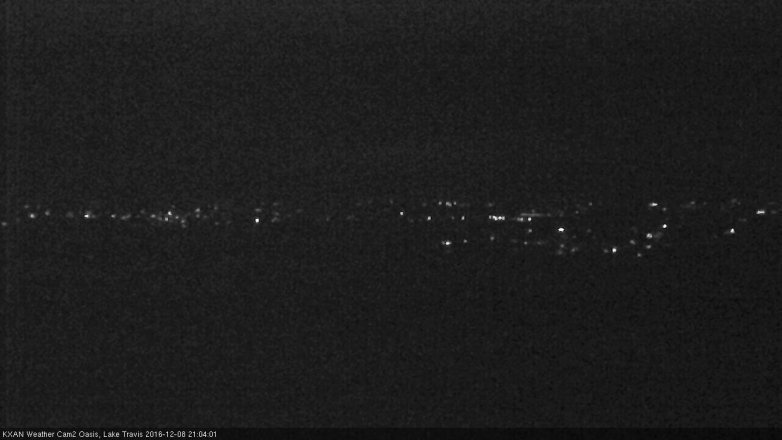 Lake Travis webcam, December 8, 2016 8:25 PM CT