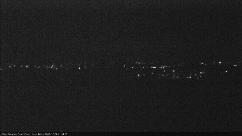 Lake Travis webcam, December 8, 2016 8:40 PM CT