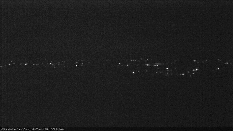 Lake Travis webcam, December 8, 2016 9:40 PM CT