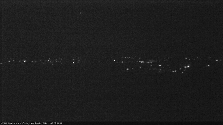Lake Travis webcam, December 8, 2016 9:55 PM CT