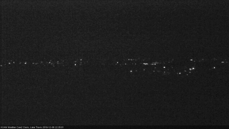 Lake Travis webcam, December 8, 2016 10:05 PM CT