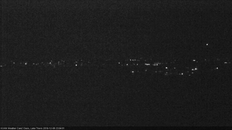 Lake Travis webcam, December 8, 2016 10:10 PM CT