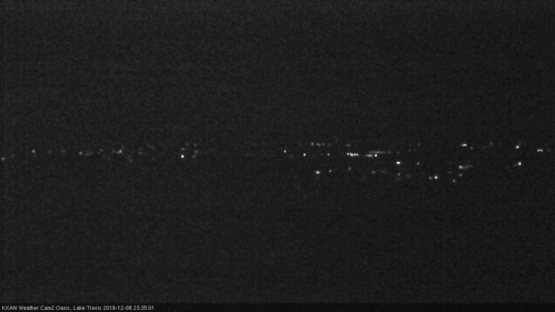 Lake Travis webcam, December 8, 2016 11:00 PM CT