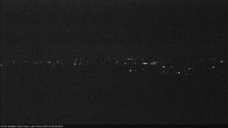 Lake Travis webcam, December 8, 2016 11:20 PM CT