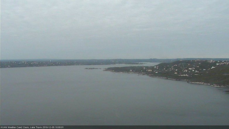 Lake Travis webcam, December 9, 2016 9:25 AM CT
