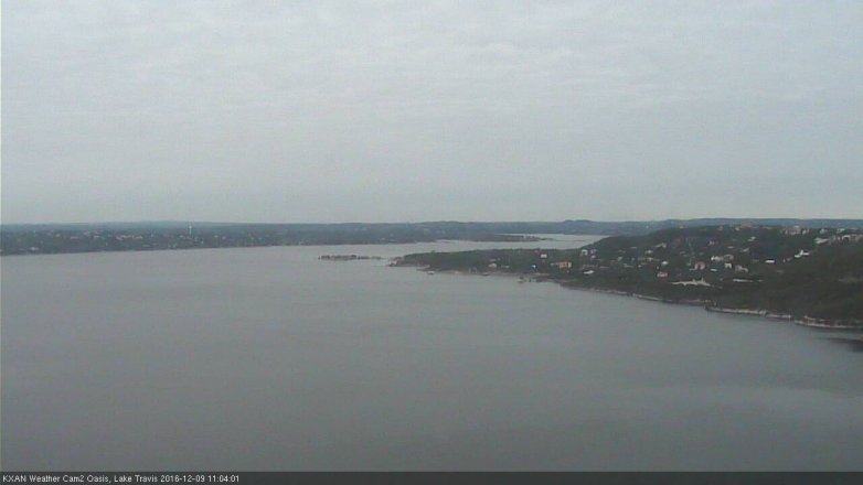 Lake Travis webcam, December 9, 2016 10:15 AM CT
