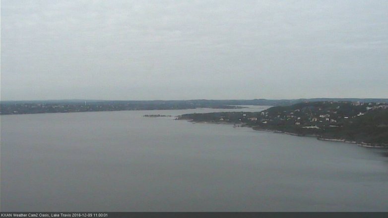 Lake Travis webcam, December 9, 2016 10:20 AM CT