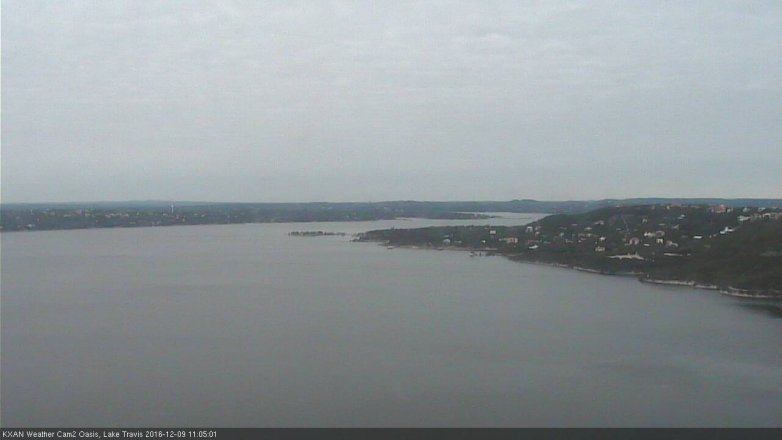 Lake Travis webcam, December 9, 2016 10:25 AM CT