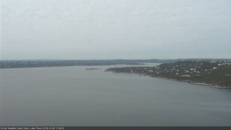 Lake Travis webcam, December 9, 2016 10:45 AM CT