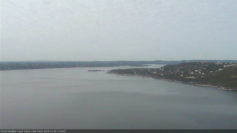 Lake Travis webcam, December 9, 2016 11:45 AM CT