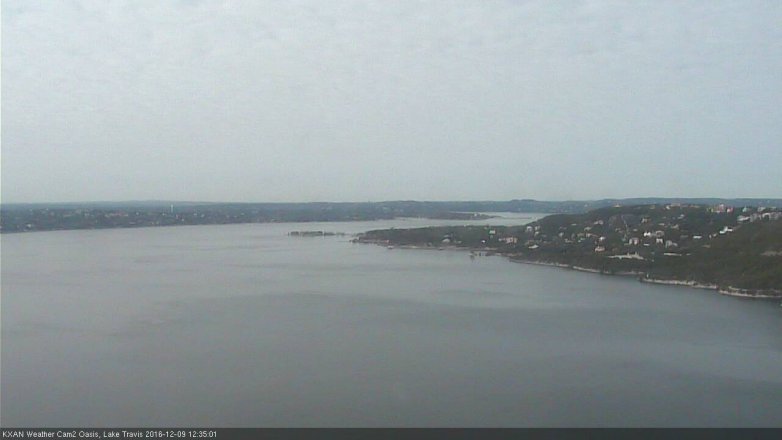 Lake Travis webcam, December 9, 2016 11:50 AM CT