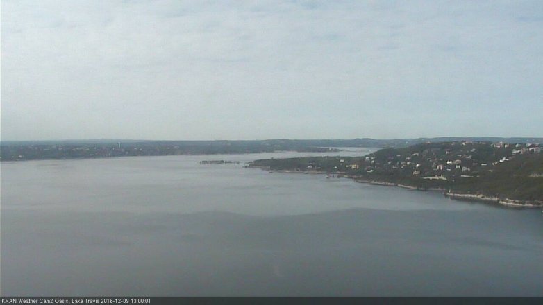 Lake Travis webcam, December 9, 2016 12:10 PM CT