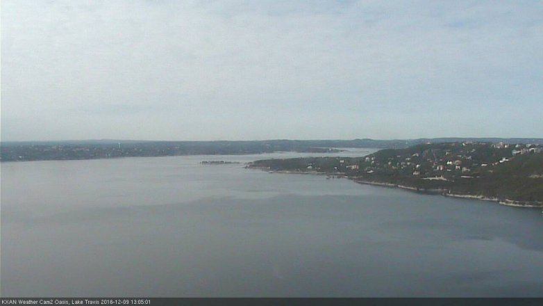 Lake Travis webcam, December 9, 2016 12:25 PM CT