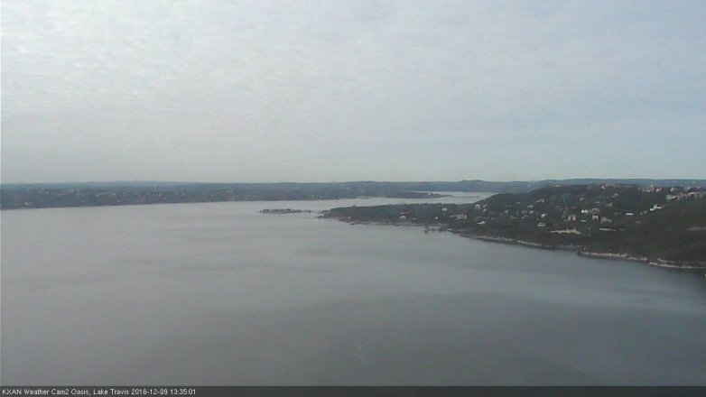 Lake Travis webcam, December 9, 2016 1:05 PM CT