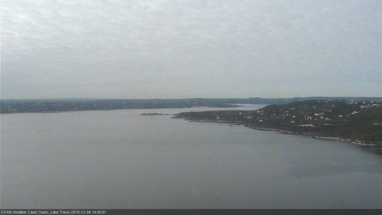 Lake Travis webcam, December 9, 2016 1:25 PM CT