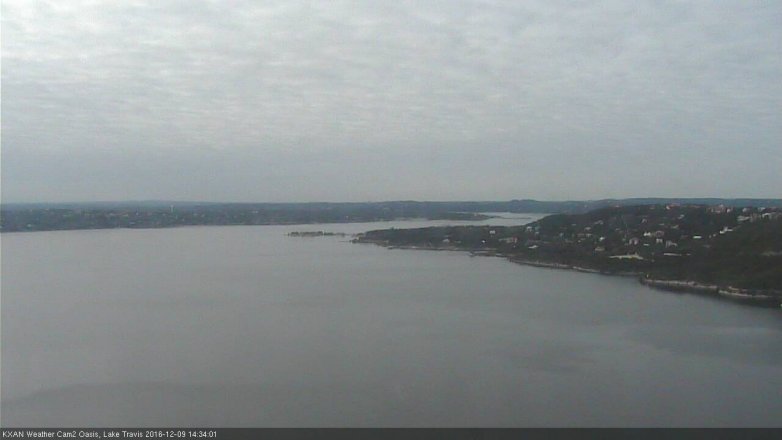 Lake Travis webcam, December 9, 2016 2:05 PM CT