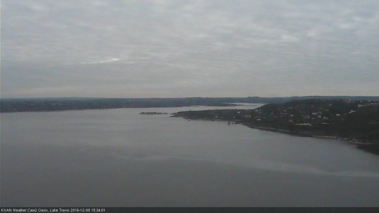 Lake Travis webcam, December 9, 2016 2:50 PM CT