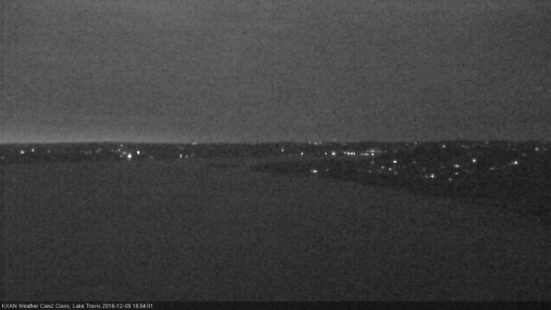 Lake Travis webcam, December 9, 2016 5:30 PM CT