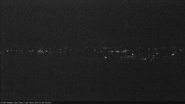 Lake Travis webcam, December 9, 2016 6:05 PM CT