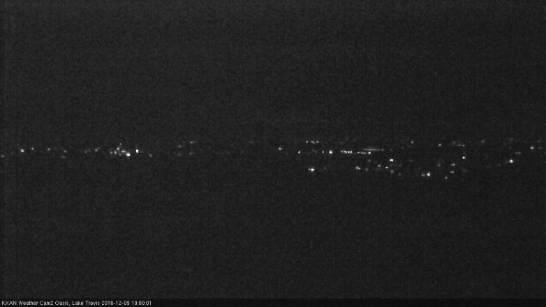 Lake Travis webcam, December 9, 2016 6:10 PM CT