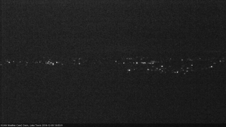 Lake Travis webcam, December 9, 2016 6:20 PM CT