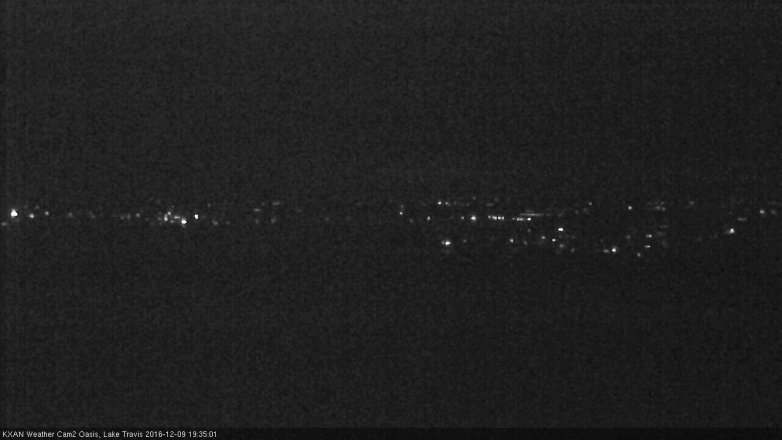 Lake Travis webcam, December 9, 2016 6:45 PM CT