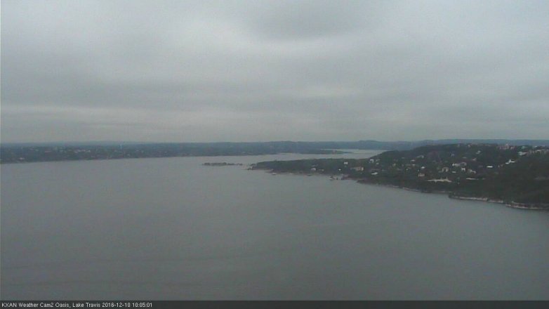 Lake Travis webcam, December 10, 2016 9:15 AM CT