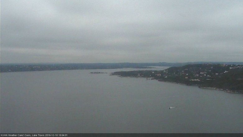 Lake Travis webcam, December 10, 2016 9:25 AM CT