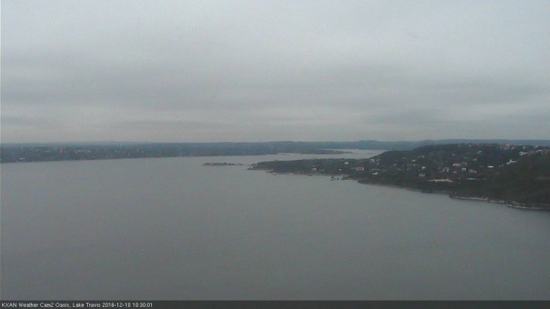 Lake Travis webcam, December 10, 2016 9:50 AM CT