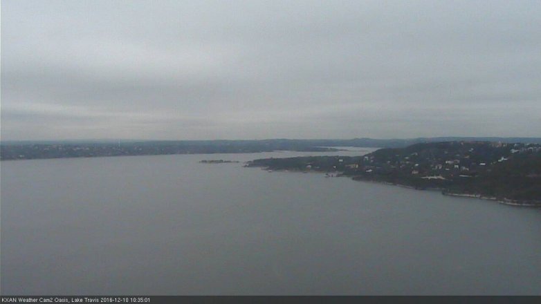 Lake Travis webcam, December 10, 2016 10:00 AM CT