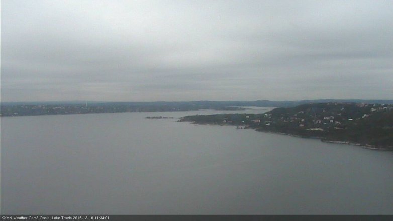 Lake Travis webcam, December 10, 2016 10:45 AM CT