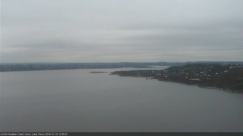 Lake Travis webcam, December 10, 2016 11:15 AM CT