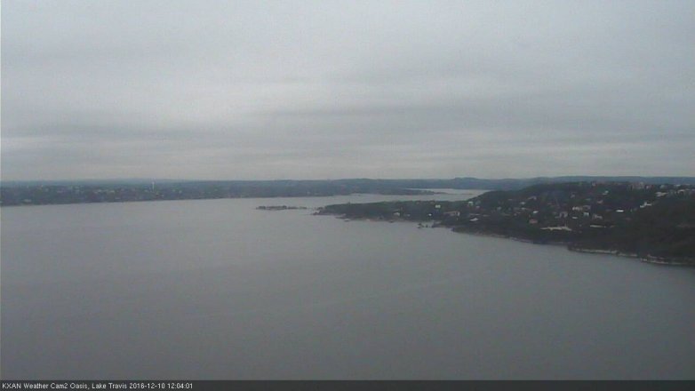 Lake Travis webcam, December 10, 2016 11:20 AM CT