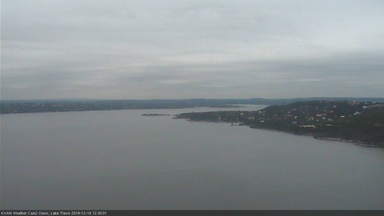 Lake Travis webcam, December 10, 2016 11:45 AM CT