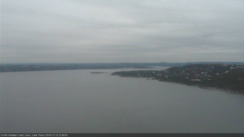 Lake Travis webcam, December 10, 2016 12:10 PM CT