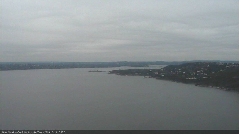 Lake Travis webcam, December 10, 2016 12:15 PM CT