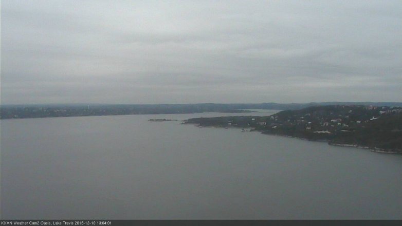 Lake Travis webcam, December 10, 2016 12:25 PM CT