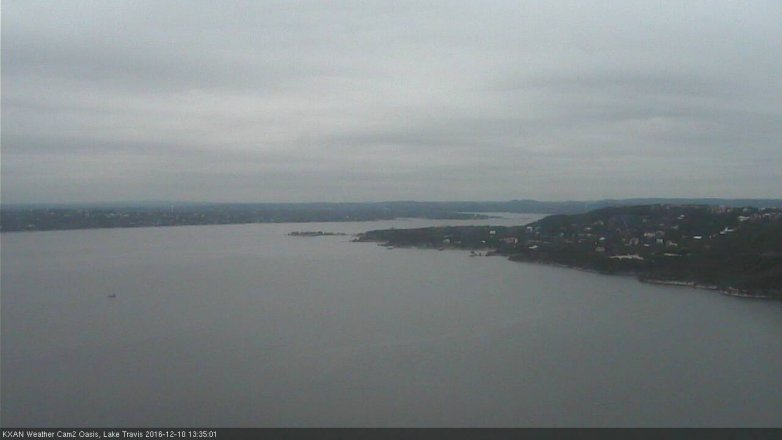 Lake Travis webcam, December 10, 2016 12:50 PM CT