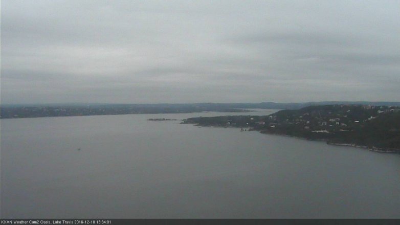 Lake Travis webcam, December 10, 2016 1:00 PM CT