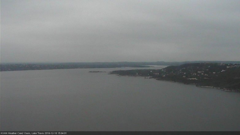 Lake Travis webcam, December 10, 2016 2:10 PM CT