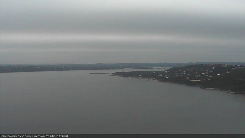 Lake Travis webcam, December 10, 2016 4:10 PM CT