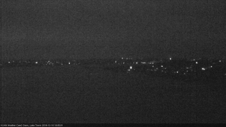 Lake Travis webcam, December 10, 2016 5:25 PM CT