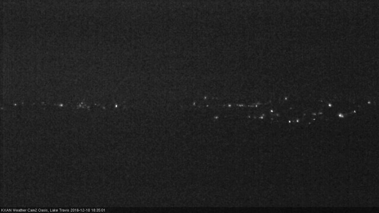 Lake Travis webcam, December 10, 2016 5:50 PM CT