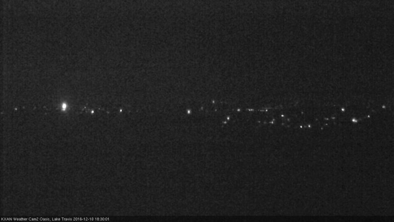 Lake Travis webcam, December 10, 2016 6:00 PM CT