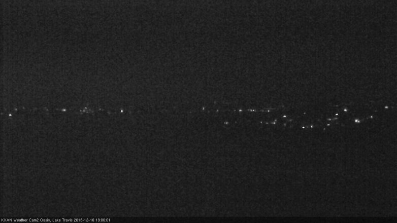 Lake Travis webcam, December 10, 2016 6:30 PM CT