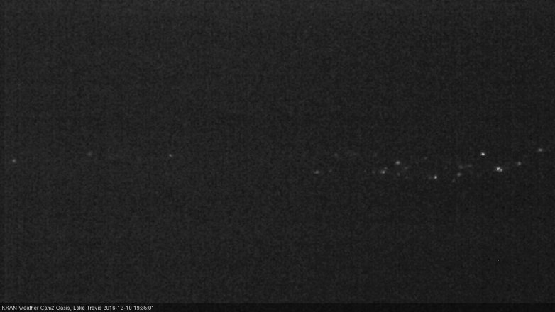 Lake Travis webcam, December 10, 2016 6:45 PM CT