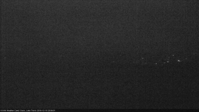 Lake Travis webcam, December 10, 2016 7:35 PM CT