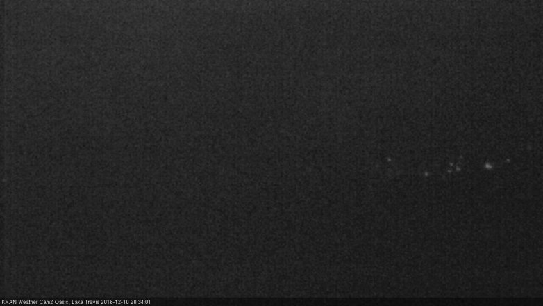 Lake Travis webcam, December 10, 2016 8:00 PM CT