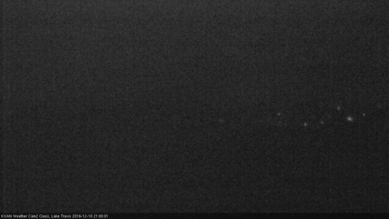 Lake Travis webcam, December 10, 2016 8:05 PM CT